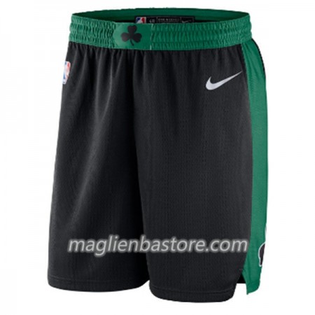 Boston Celtics Uomo Pantaloncini Nero Nike Swingman